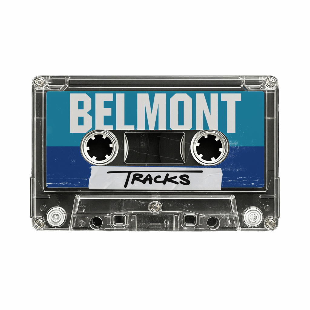 Belmont Tracks casettetape blue butracks
